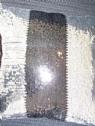 SEQUINED-BLACK-&-SILVER-CUSHION-40-cm-X-40-cm-SQUARE-NEW-STUNNING-DESIGNER-SPECIAL